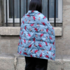 Plaid en duvet LEGGINGS BUNNY couleur B(bleu)