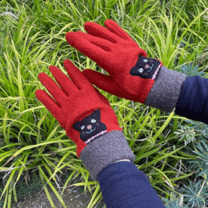 Gants STRIPE COLLAR couleur R(rouge)