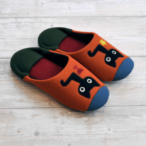 Babouche M EYE CONTACT couleur OR(orange)