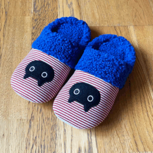 Pantoufles M PINSTRIPES MM couleur R(rouge)