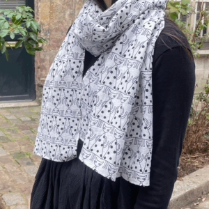 Étole KIKI couleur W(blanc)