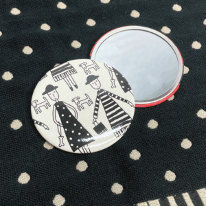 Miroir de poche TEXTILE Series couleur W(blanc)