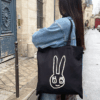 Tote bag YURUUSA colour BK(black)