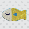 Small rug FISH colour Y(yellow) *late May